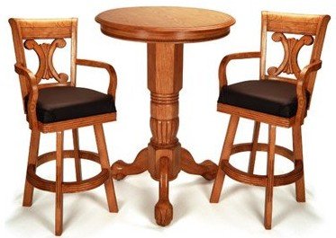 Pedestal Pub Table & Chairs by Berner Billiards