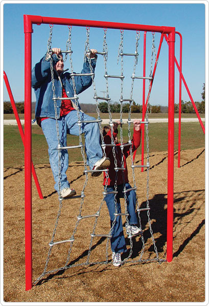 Boarding Net Challenge Obstacle Course Climber by Sportsplay - Galvanized