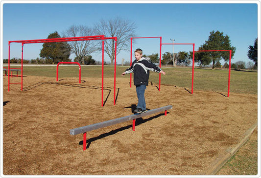 Aluminum Balance Beam Outdoor Gymastics Playground by Sportsplay - Galvanized