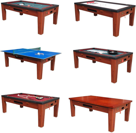 6-in-1 Multi-Game Dining Table & Accessories by Berner Billiards