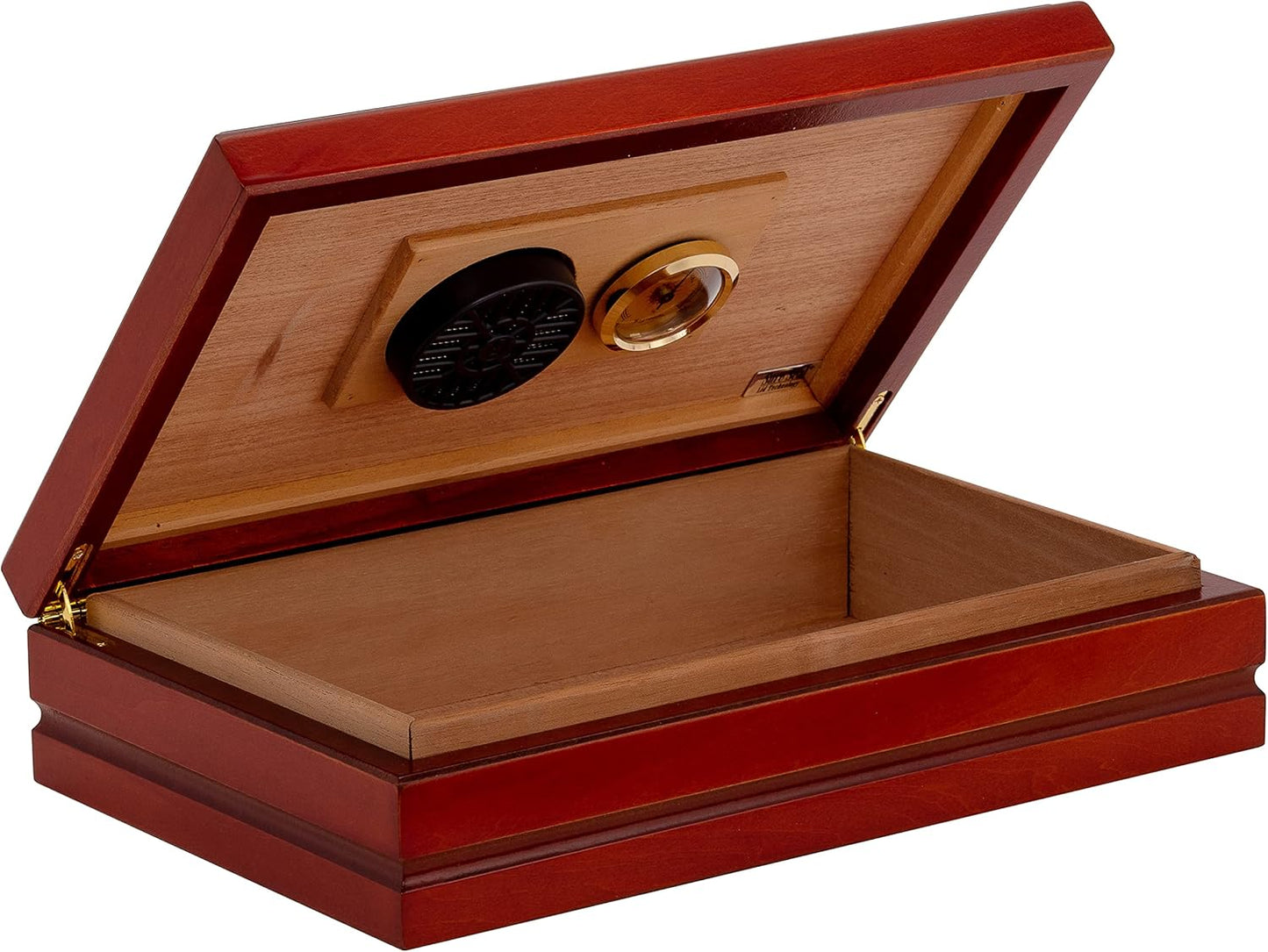 Riviera 10-30 Cigar Humidor by Humidor Supreme, Rich Cherry Wood