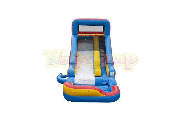 Slide N' Splash Inflatable 14' Slide with Detachable Pool by Ninja Jump