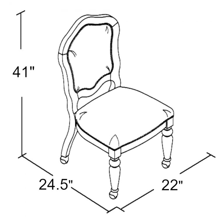 Set of 2 Bellagio Caster Chairs by Sunset Trading