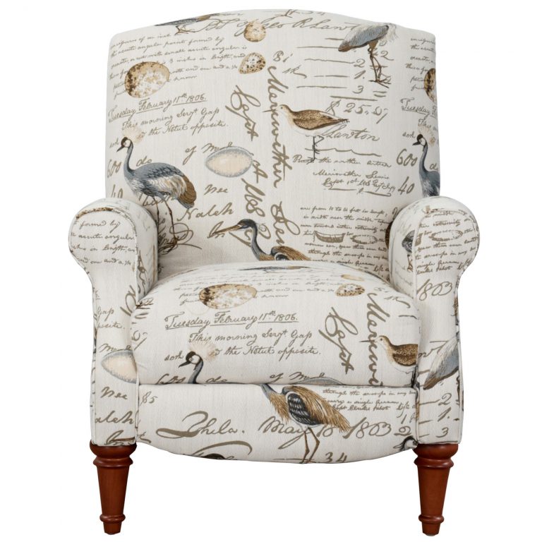 Bird Script/ Birdsong Seamist Pushback Recliner by Sunset Trading