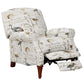 Bird Script/ Birdsong Seamist Pushback Recliner by Sunset Trading