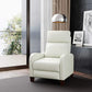 Dana Pushback Recliner in White or Navy by Sunset Trading