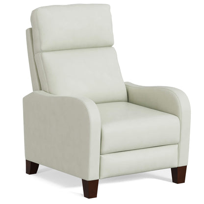 Dana Pushback Recliner in White or Navy by Sunset Trading