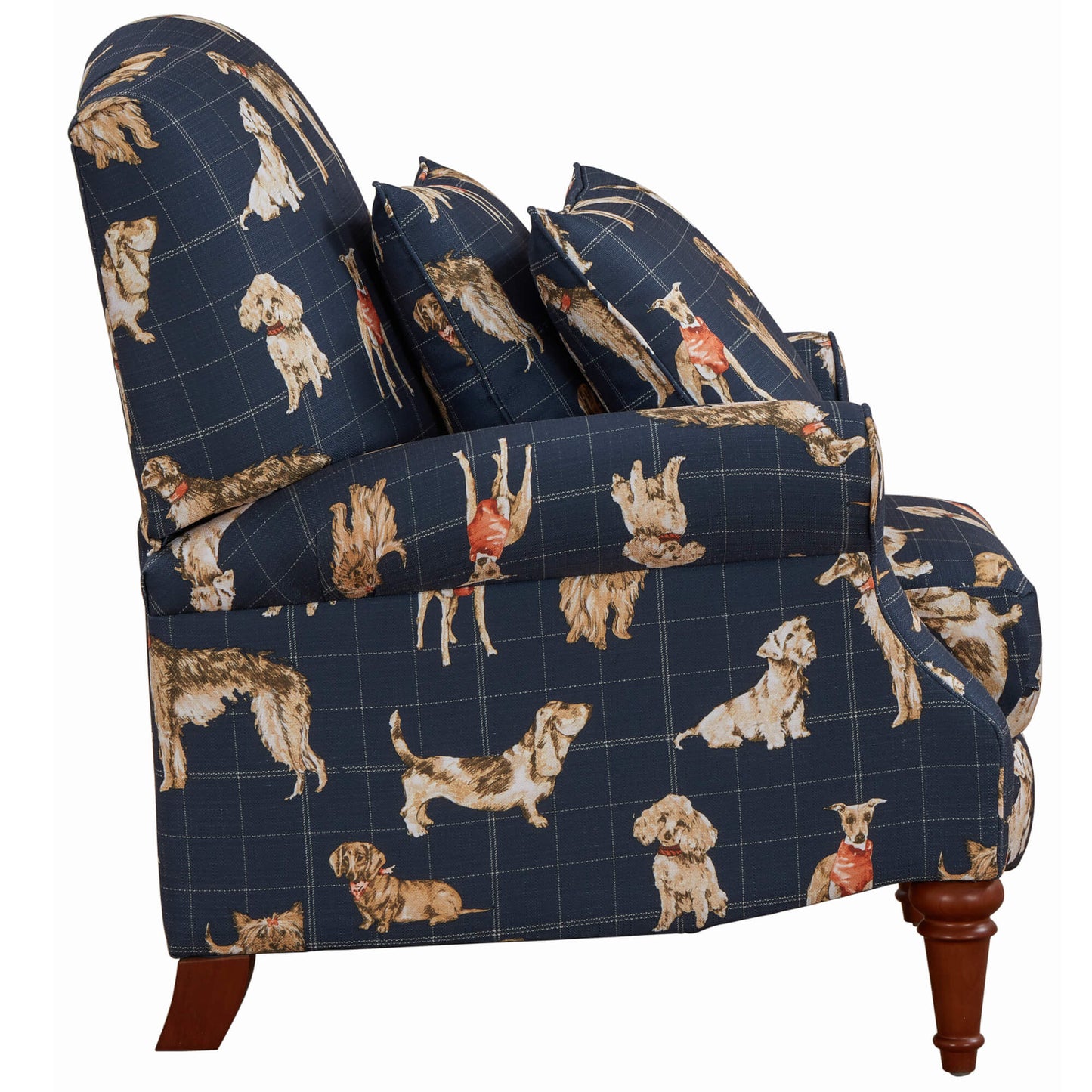 Happy Dog/Dog Daze Pushback Recliner with Matching Pillows by Sunset Trading