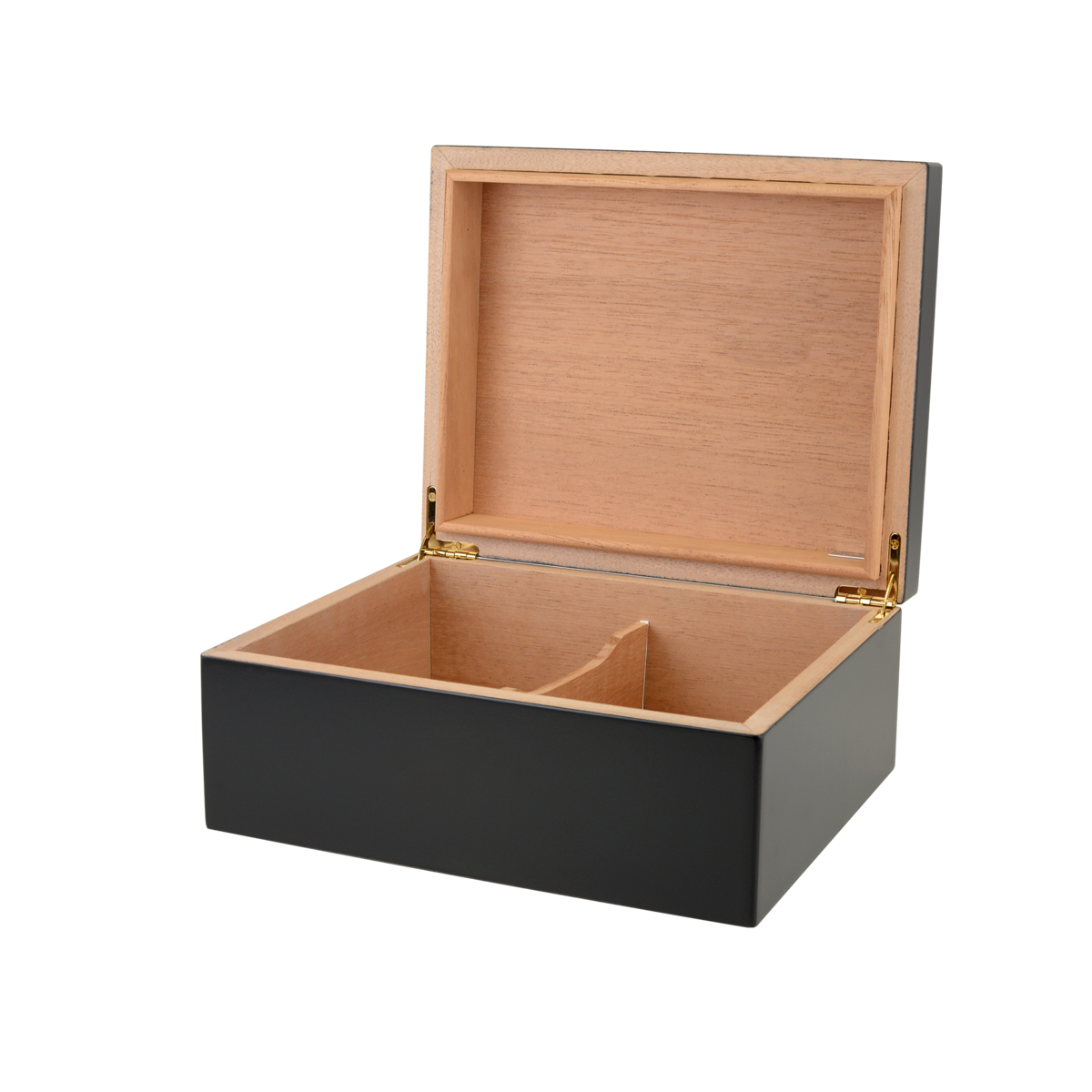 Eclat 30-60 Cigar Humidor by Humidor Supreme, Black or Burl