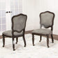 Set of 2 Vegas Gray Caster Chairs by Sunset Trading