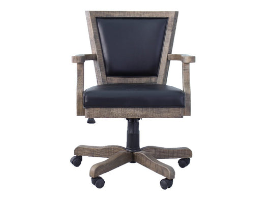 "The Weathered" Office & Game Solid Wood Chair by Berner Billiards