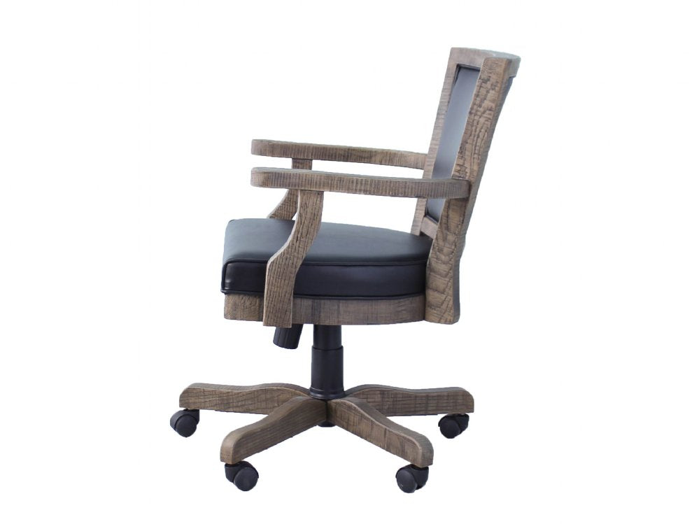 "The Weathered" Office & Game Solid Wood Chair by Berner Billiards