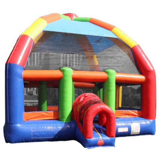 Big Bubba Giant 22' x 22' Rainbow Bounce House with Blower by Pogo