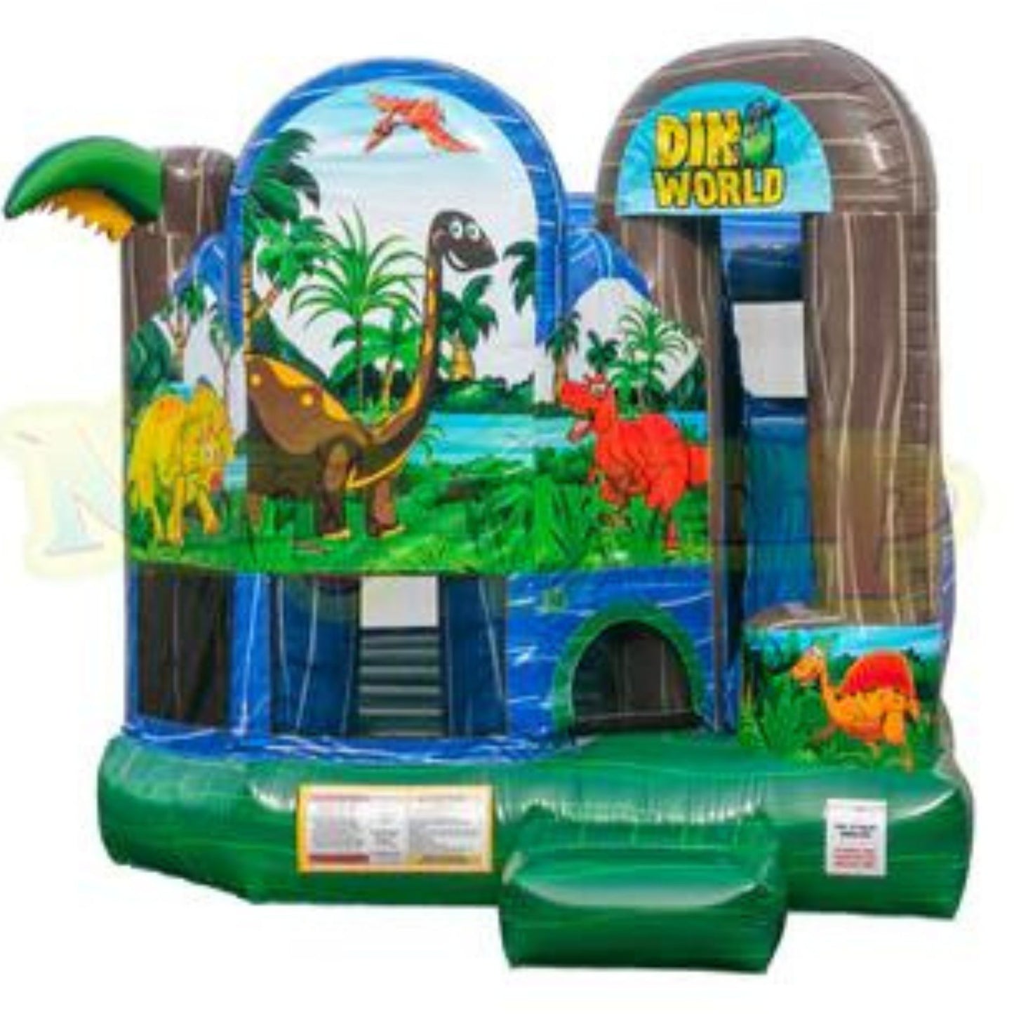 Dino World 14' Bounce House & Slide Combo by Ninja Jump