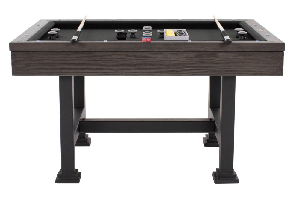 "The Urban" Rectangular SLATE Bumper Pool Table w/Optional Dining Top, Black