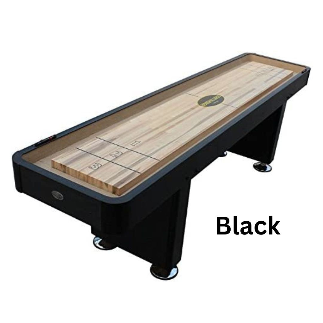 "The Standard" 12 Foot Shuffleboard Table by Berner Billiards in Cherry, Espresso or Black - Planet Game Rooms