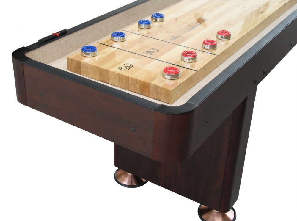 "The Standard" 14 Foot Shuffleboard Table by Berner Billiards in Cherry, Espresso or Black - Planet Game Rooms