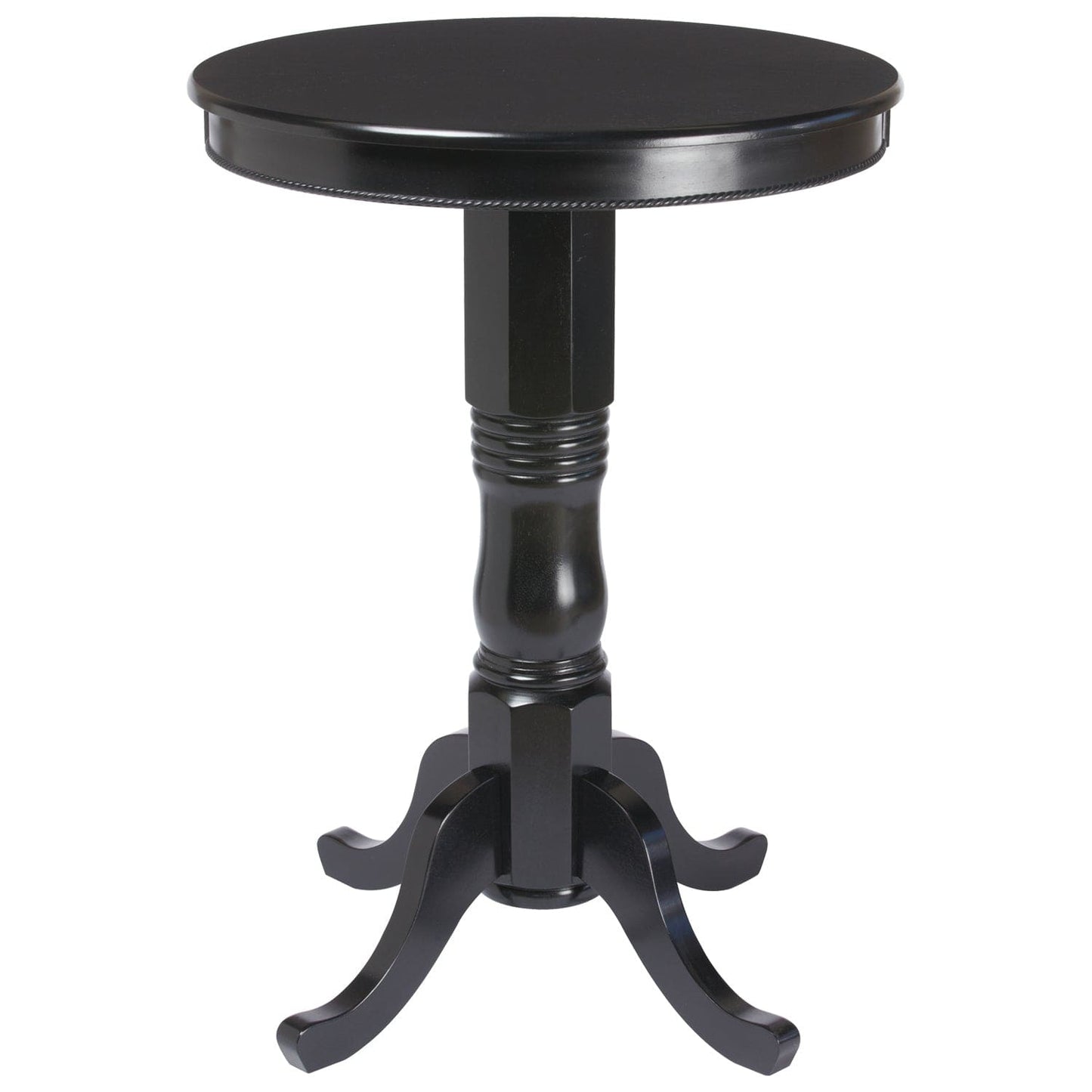 RAM Game Room Black Round Pub Table - Atomic Game Store