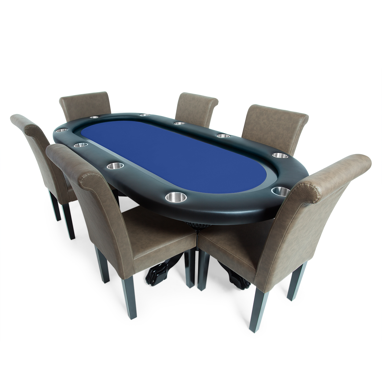 BBO The Elite Poker Table With Black Racetrack - Planet Game Rooms