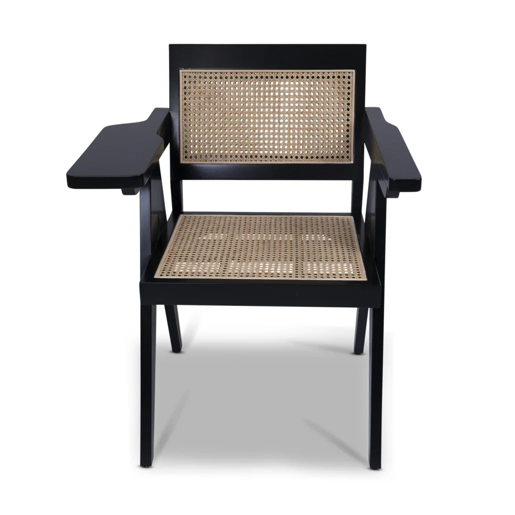 Mid-Century Relax Rattan Chair by Authentic Models, Black