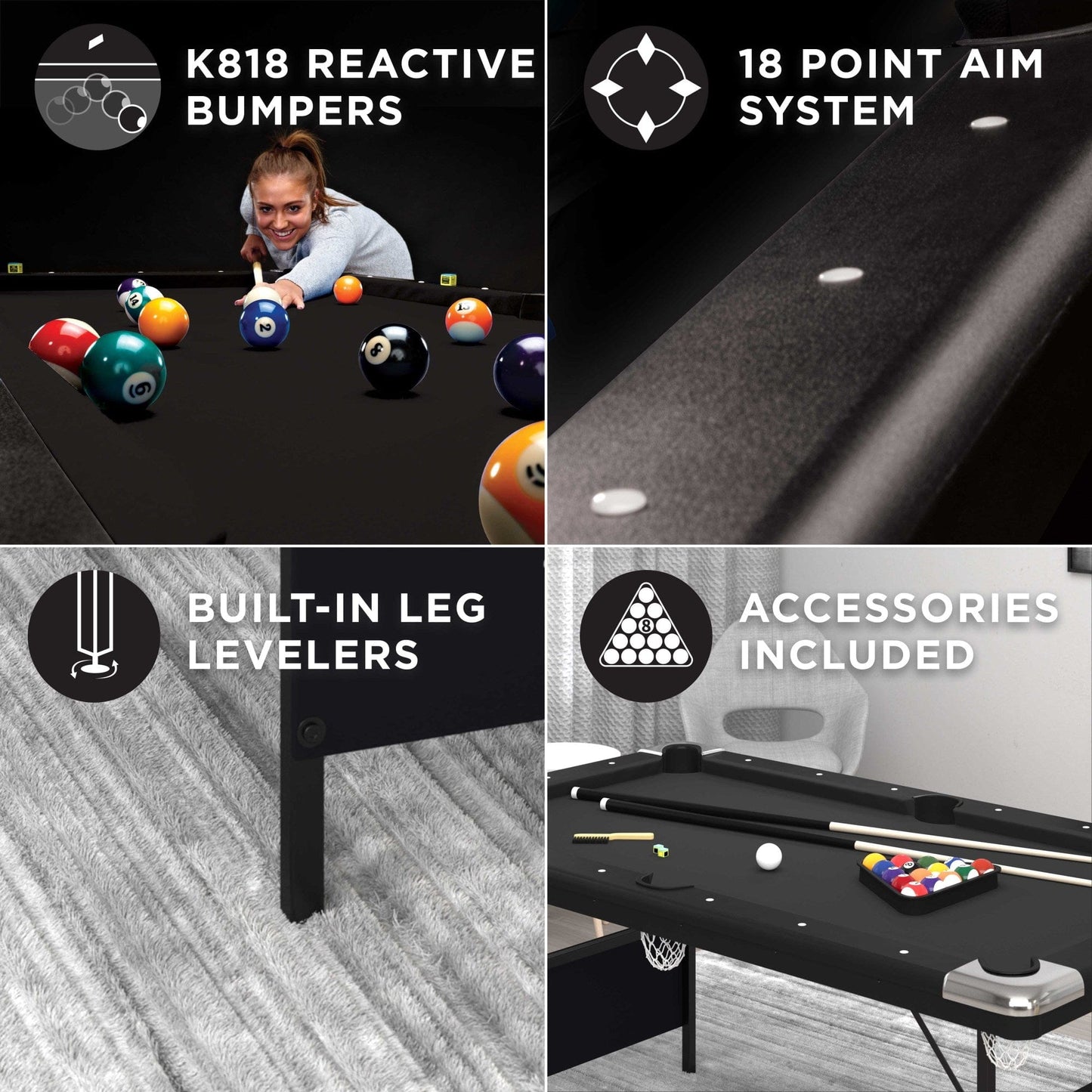 Fat Cat Trueshot 6.5 ft Pool Table - Planet Game Rooms