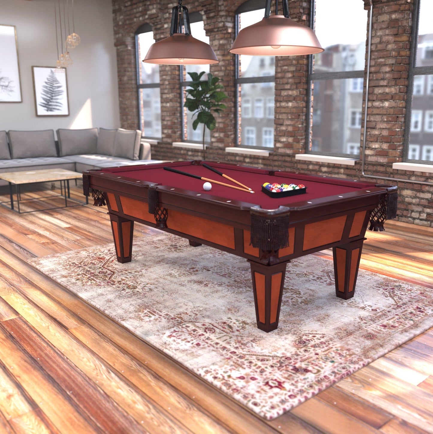 Fat Cat Reno 7.5 ft Diamond Billiard Table with Accessories - Planet Game Rooms