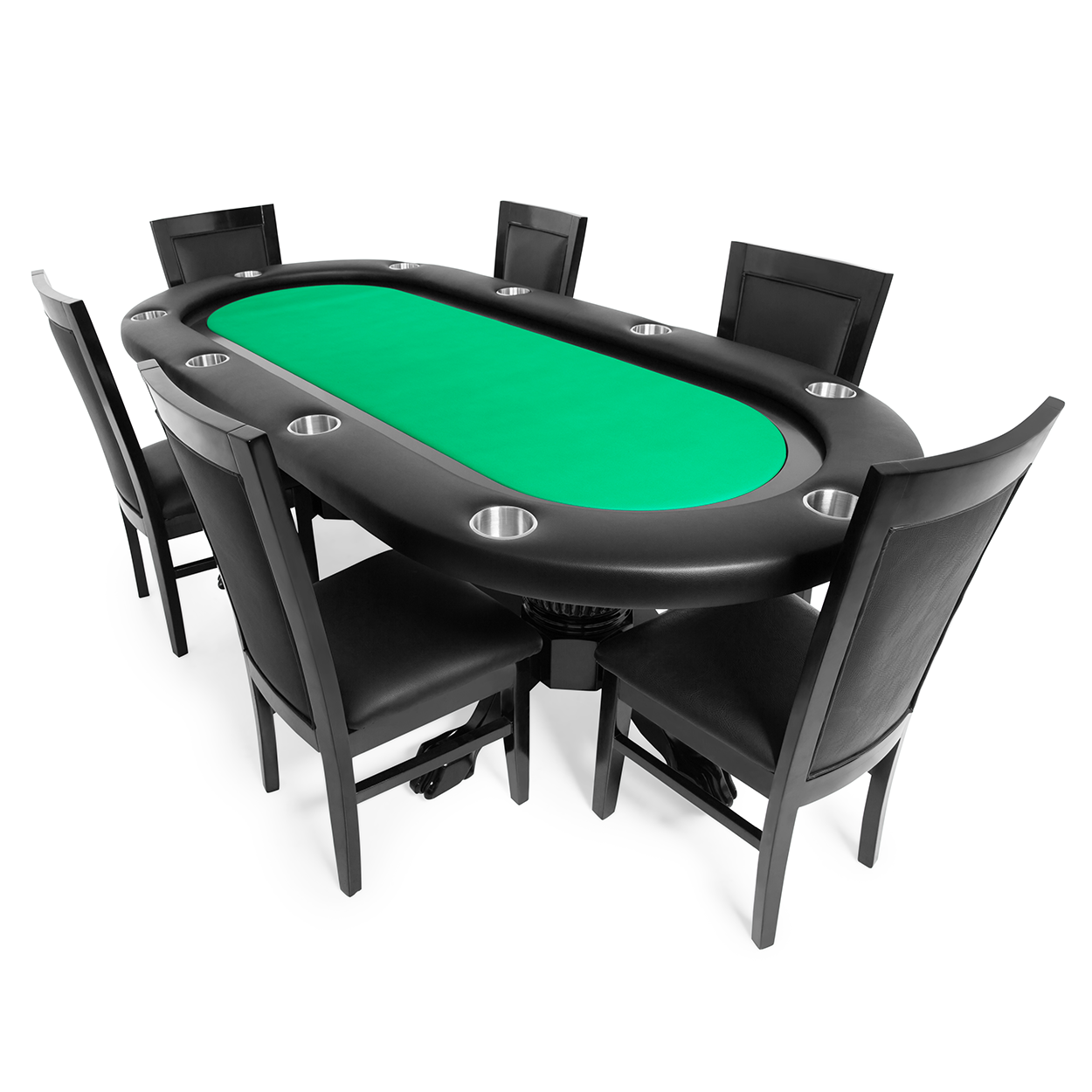 BBO The Elite Poker Table With Black Racetrack - Planet Game Rooms