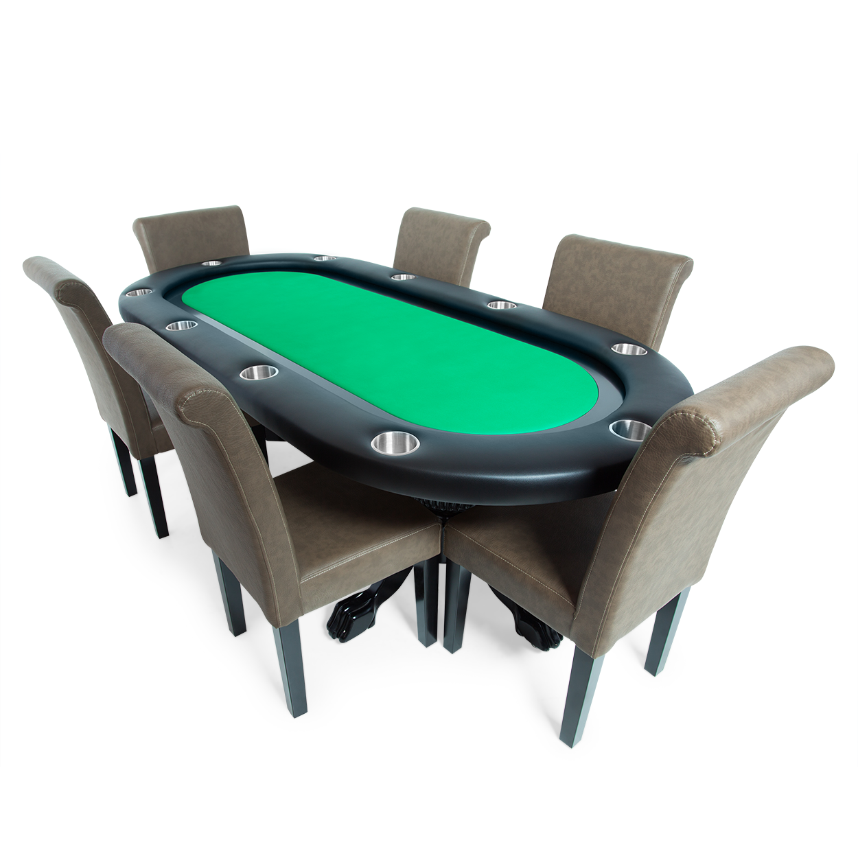 BBO The Elite Poker Table With Black Racetrack - Planet Game Rooms