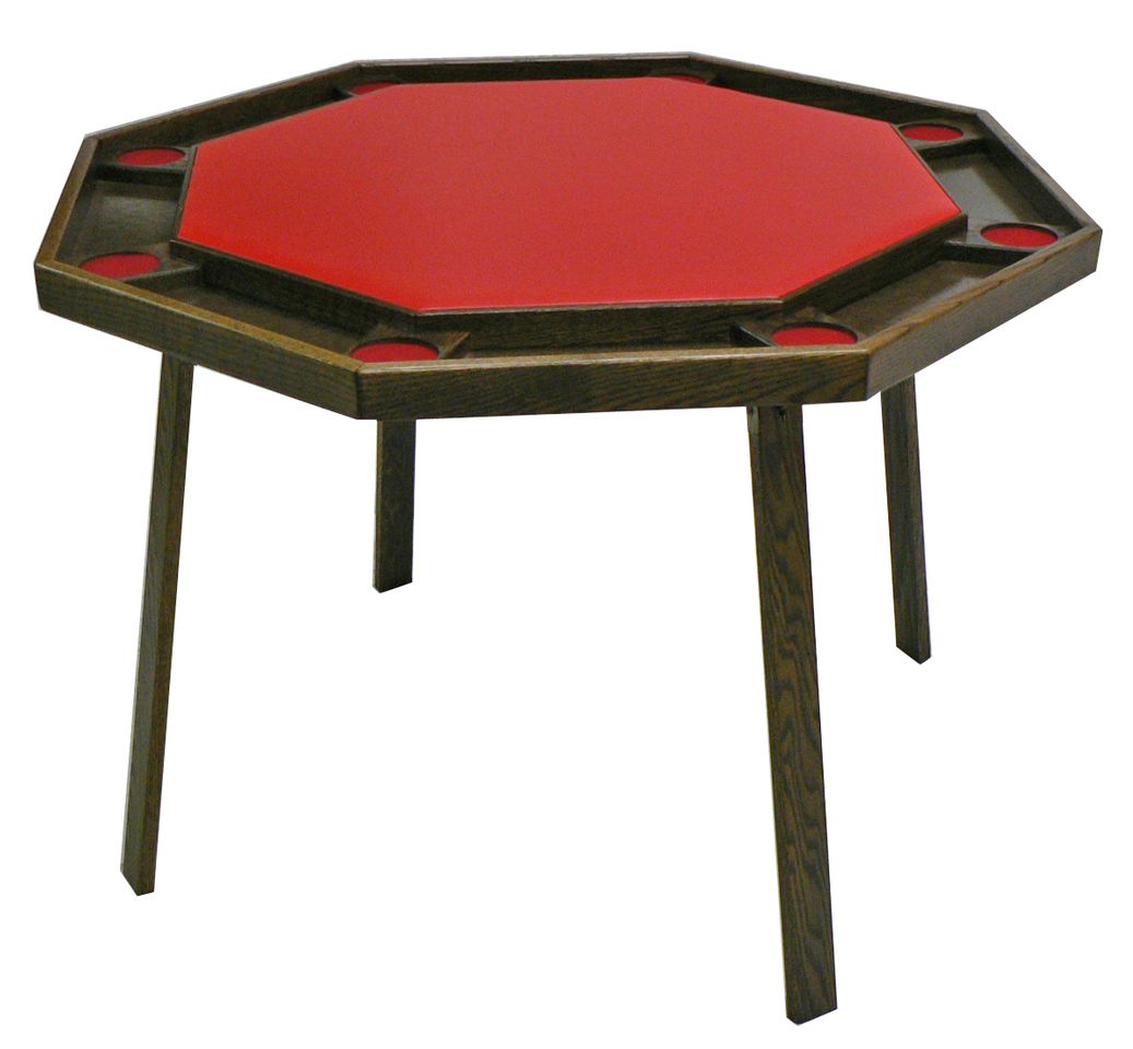 8-Player 48" Folding Poker Wood Poker Game Table #9W By Kestell - Planet Game Rooms