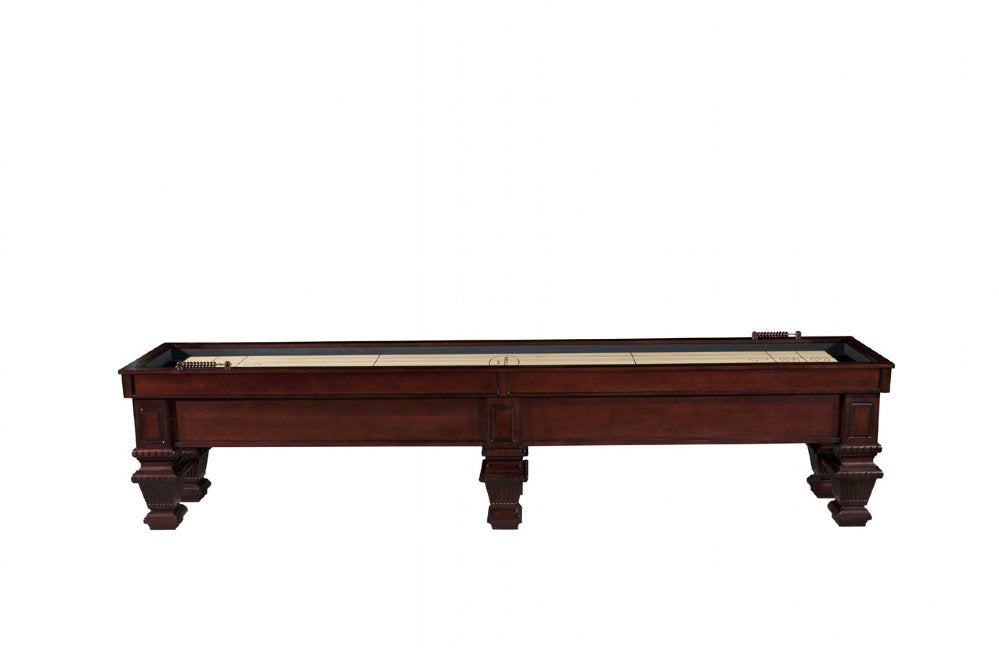 "The Prestige" Shuffleboard by Berner Billiards, Mahogany, 9ft, 12ft - Planet Game Rooms