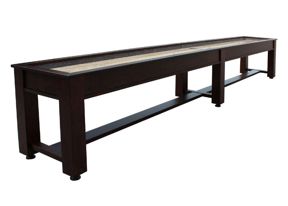 "The Rustic" Shuffleboard Table by Berner Billiards in Walnut - Planet Game Rooms