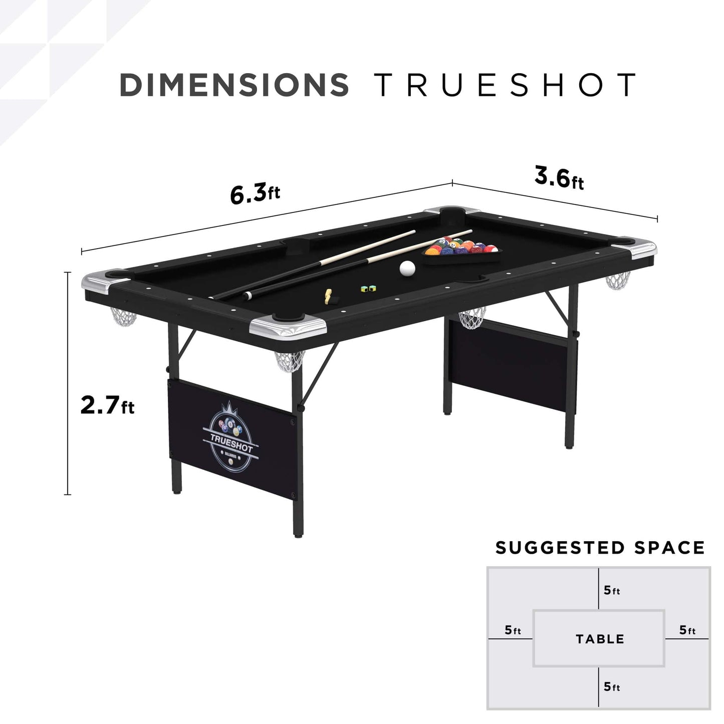 Fat Cat Trueshot 6.5 ft Pool Table - Planet Game Rooms